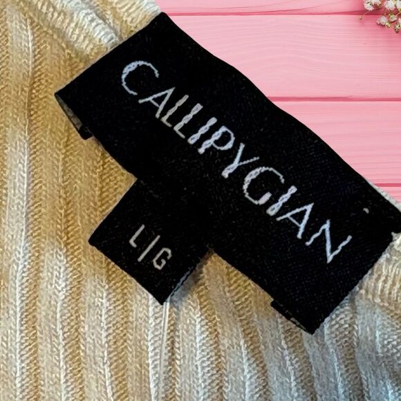 Callipygian Womens One Shoulder Cropped Tank Size Large NWT (VERY SMALL) Y2K - Picture 5 of 6